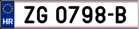 Trailer License Plate